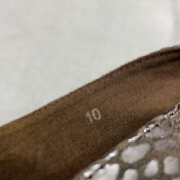 Seychelles Metallic Snake Skin Espadrille Wedges size 10 - Picture 9 of 10